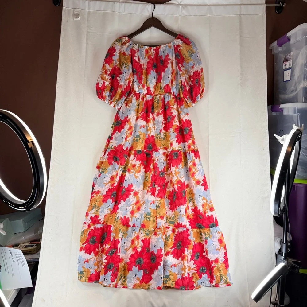 BALTIC BORN Women’s Size S Dress Midi Length NWT Floral Lined DENTON Style NEW